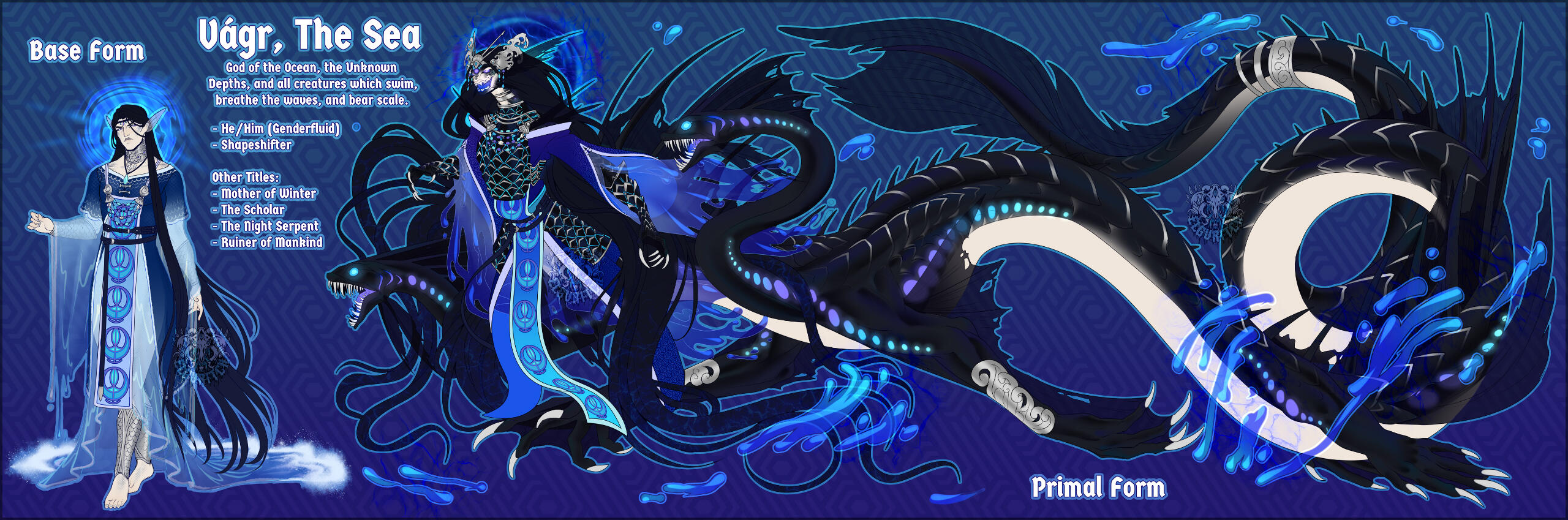 Vágr ✦ Ocean Deity Design