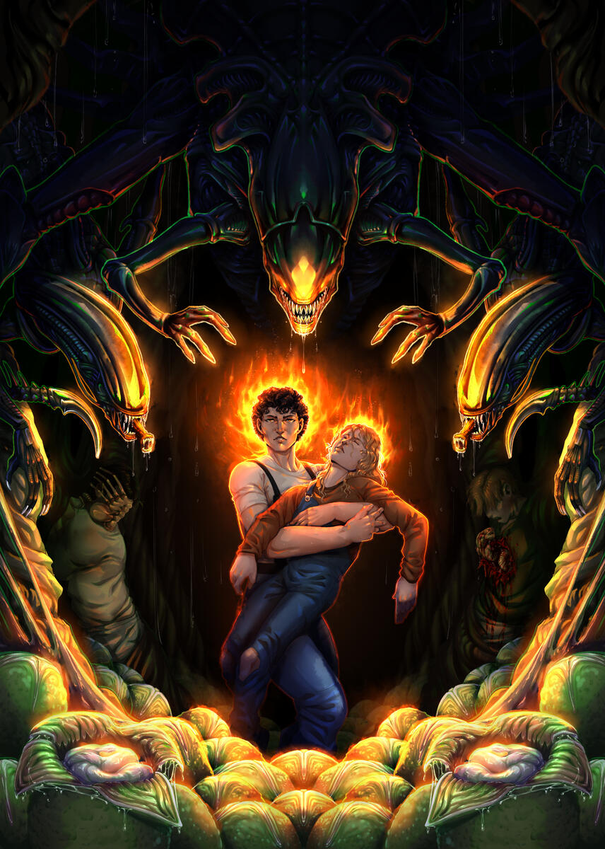 2025 The Alien Collection: An Alien Film Series Fanzine Contribution ✦ Digital Painting