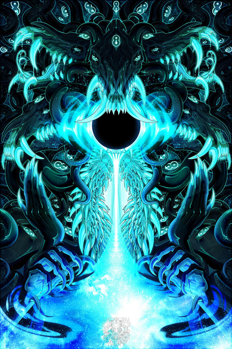 Celestial Eater ✦ 12"x18", 300 DPI