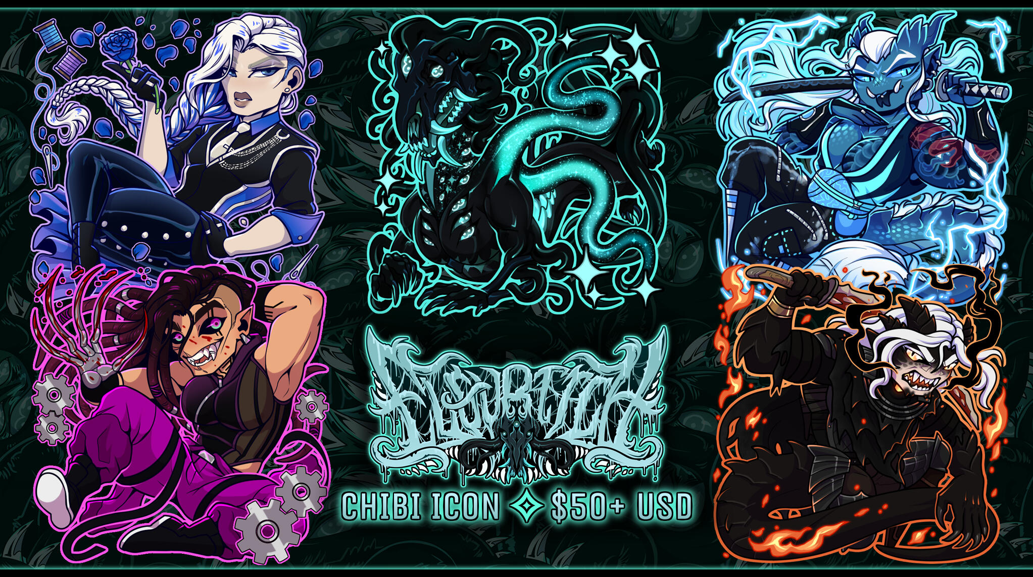 VGen Chibi Commission Promo Art