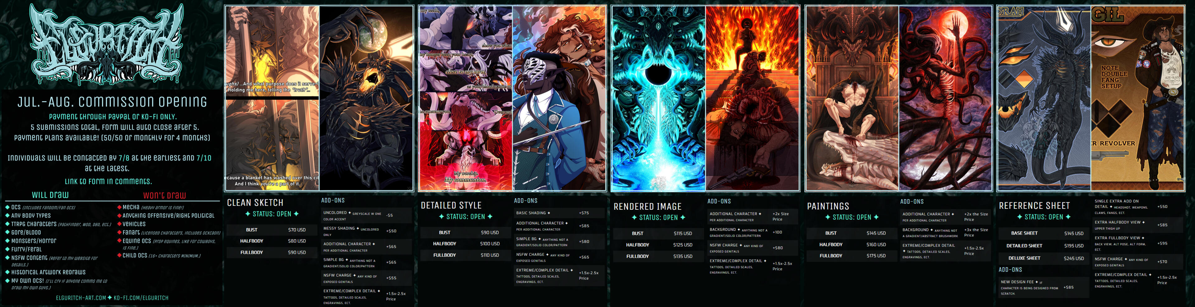 Commission Opening Art Spread